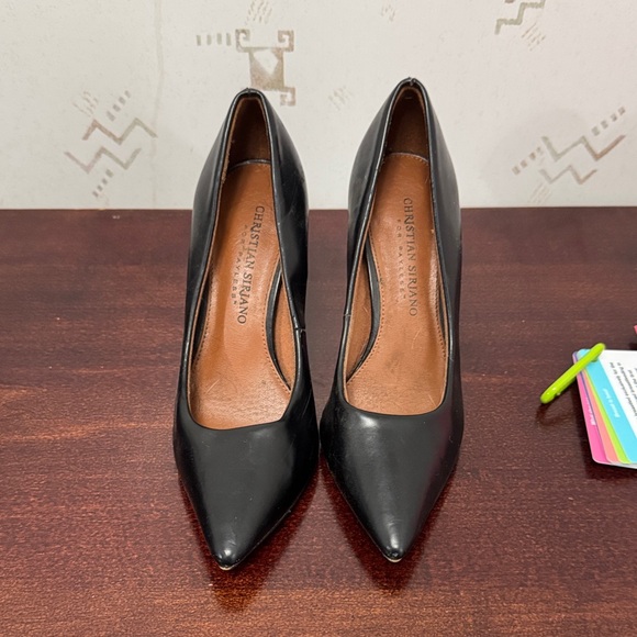 Christian Siriano Black Pointed Heels - Picture 1 of 2